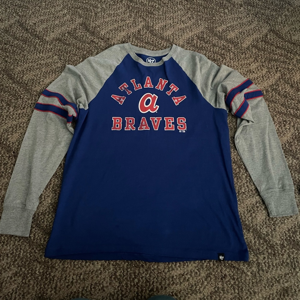 47 brand Atlanta Braves long sleeve shirt Worn once. Size M